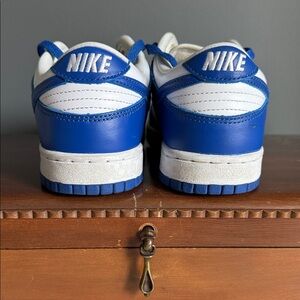 Nike Men's Royal Blue and White Sneakers